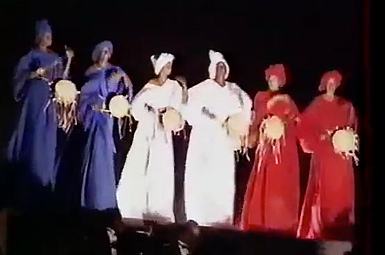 Africaine Bleu Blanc Rouge défilé bicentenaire 1789