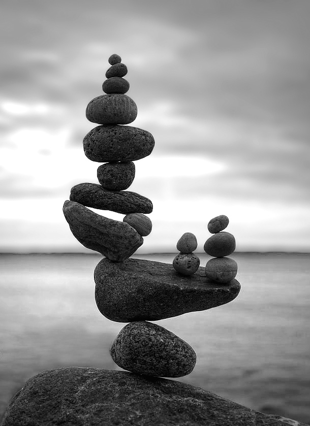 Galets en équilibre