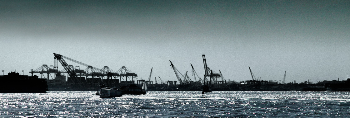 Panoramique Baie New York Installations industrielles