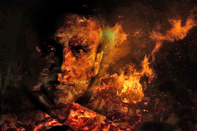 Macron sur le bucher