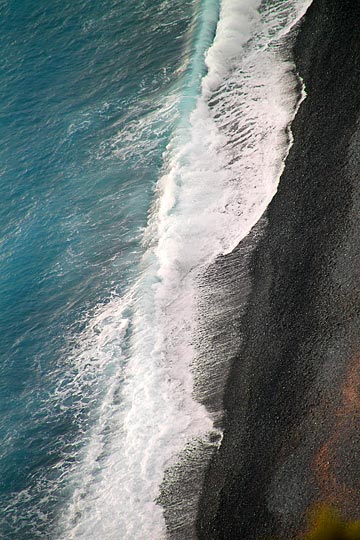 Écume sur une plage