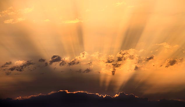 Lever de soleil sur la mer