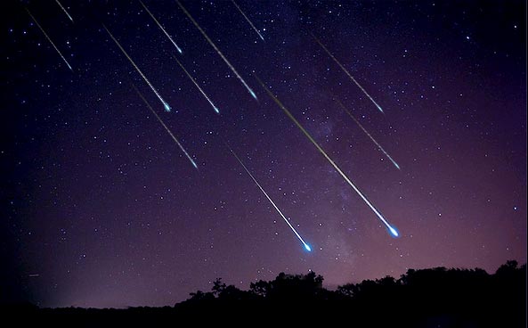 Pluie d'étoiles filantes